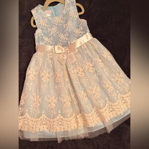Bonnie Jean Blue and Cream Lace Dress
